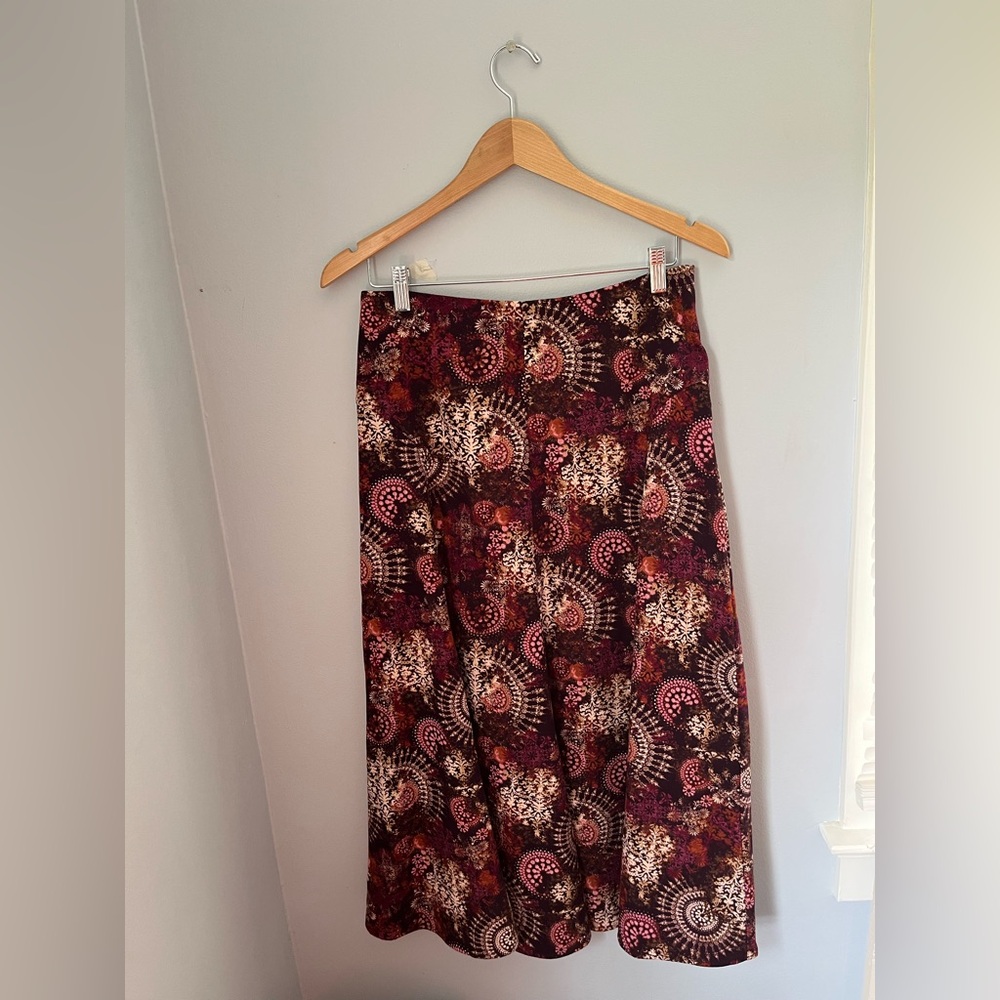 Christopher & Banks Multicolor A-Line Skirt‎ midi long